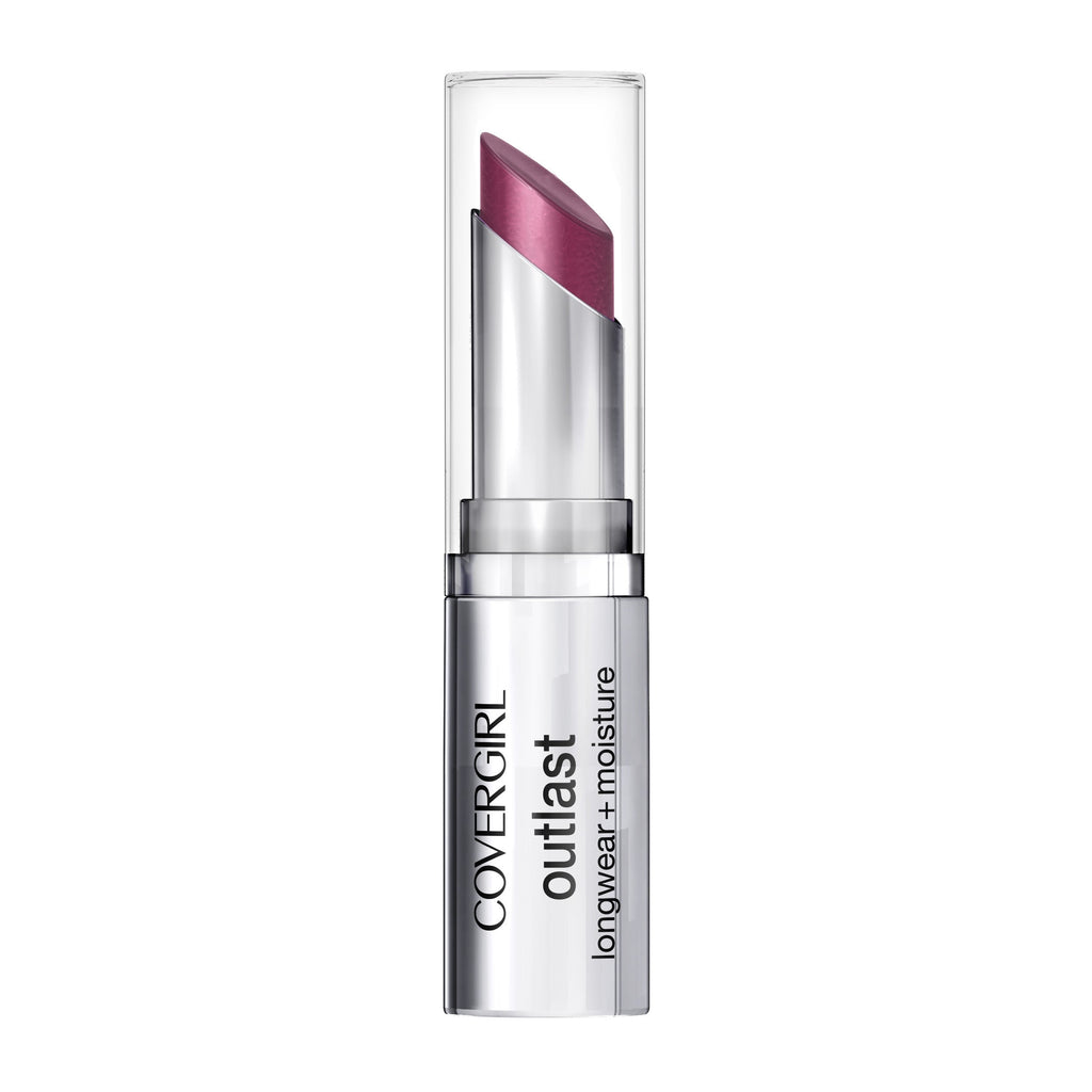 COVERGIRL Outlast Longwear Lipstick, Plum Fury, 0.13 oz