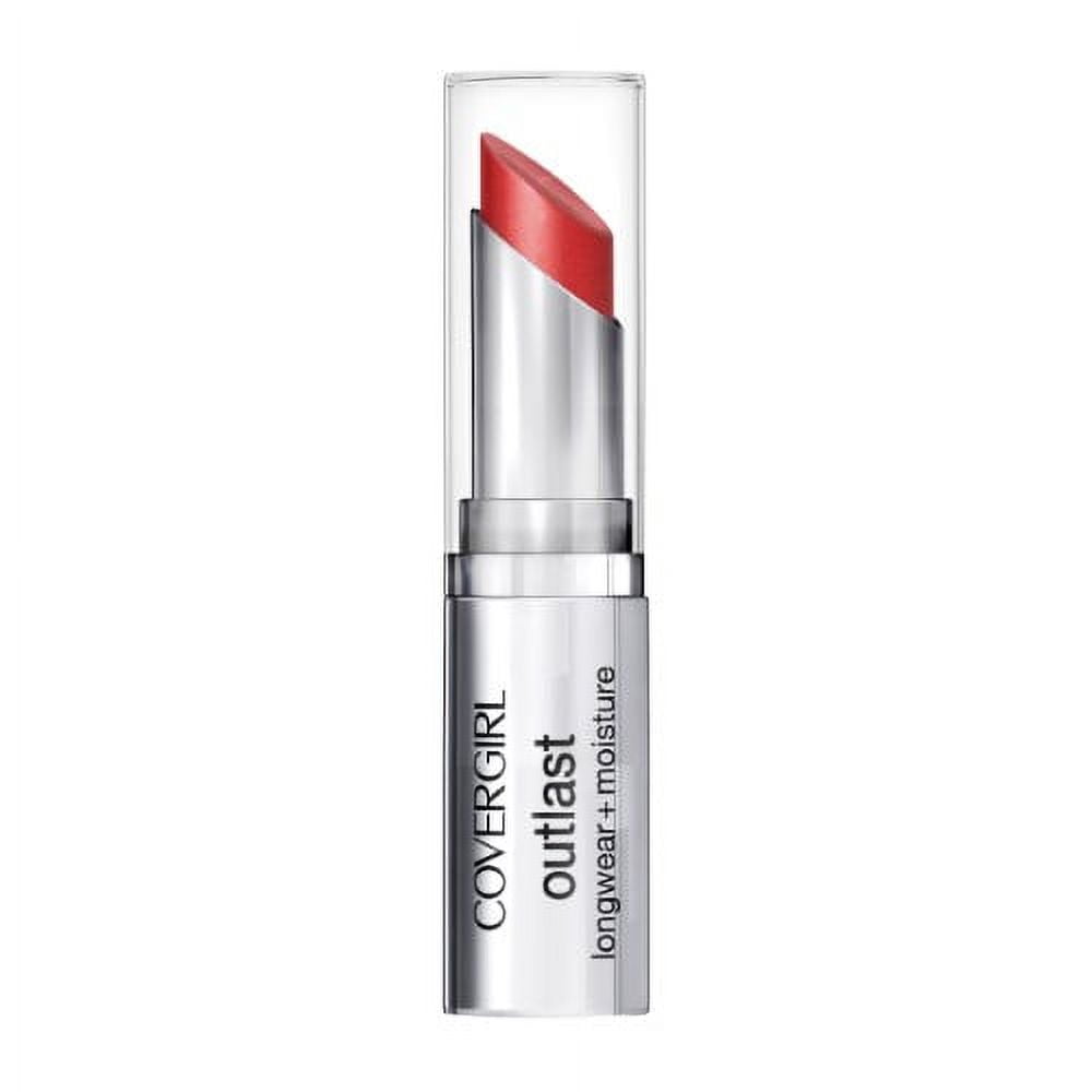 COVERGIRL Outlast Longwear Lipstick, Red Siren, 0.13 oz