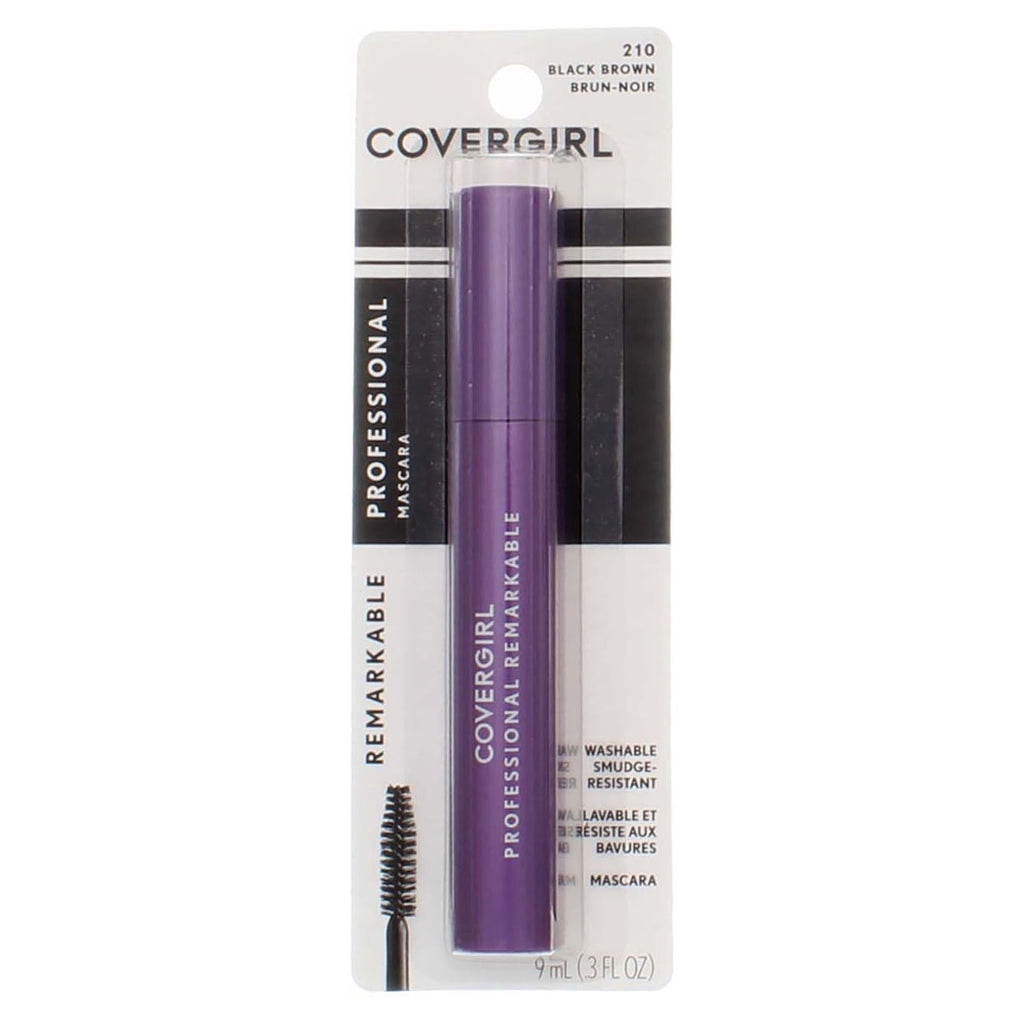 COVERGIRL Professional Remarkable Washable Mascara, Black Brown [210] 0.30 oz