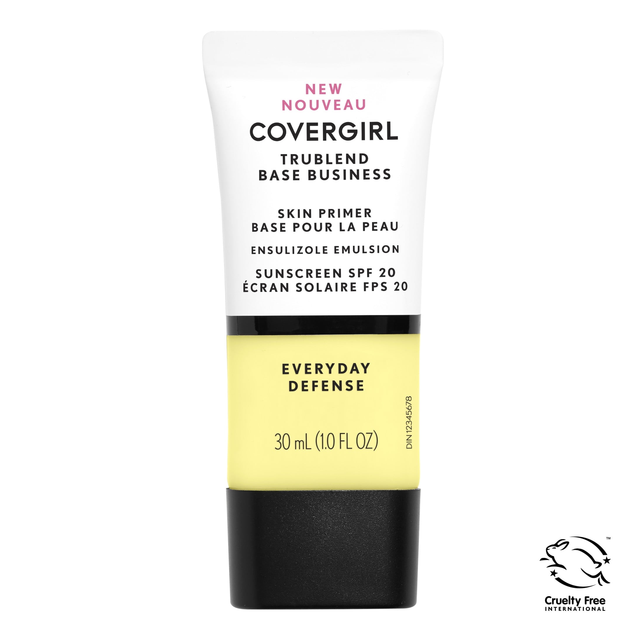 COVERGIRL Trublend Base Business Everyday Defense Primer, SPF 20, 1 Fluid Ounce ,Face Primer, Primer Makeup, Face Primer for Oily Skin, Primer with SPF, Blurs Flaws, Smoothes Skin