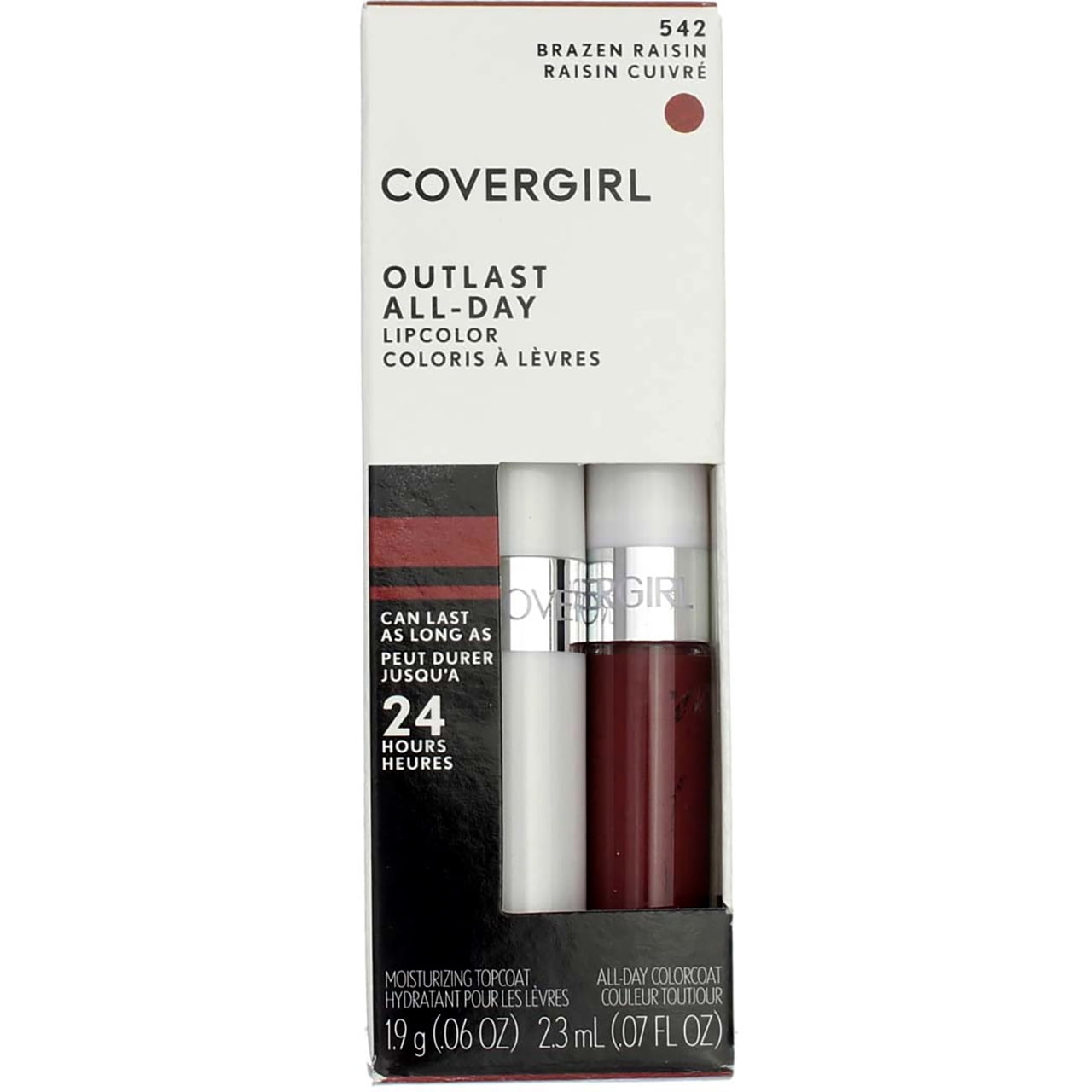 CoverGirl Outlast All Day Lipcolor, Brazen Raisin [542] 1 Each