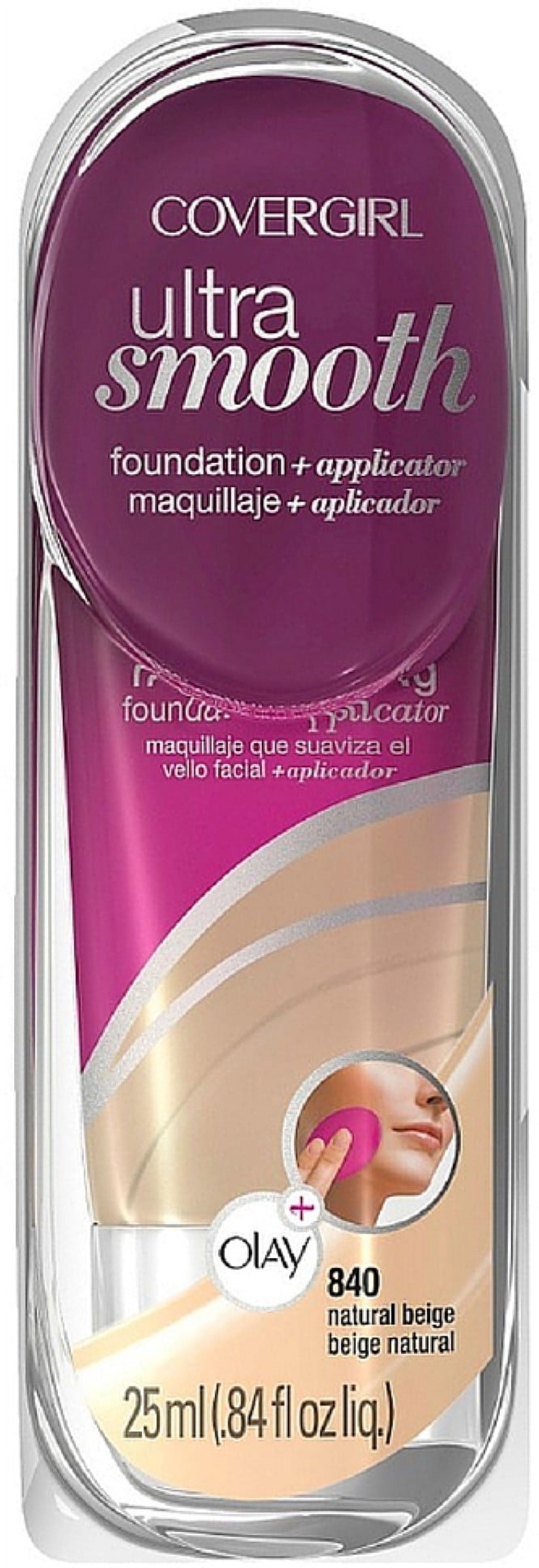 CoverGirl UltraSmooth Foundation + Applicator, Natural Beige [840] 0.84 oz