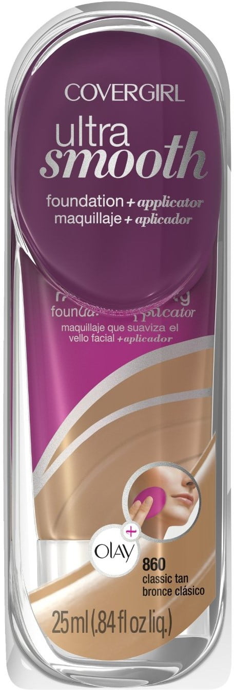 CoverGirl UltraSmooth Foundation + Applicator, Classic Tan [860] 0.84 oz