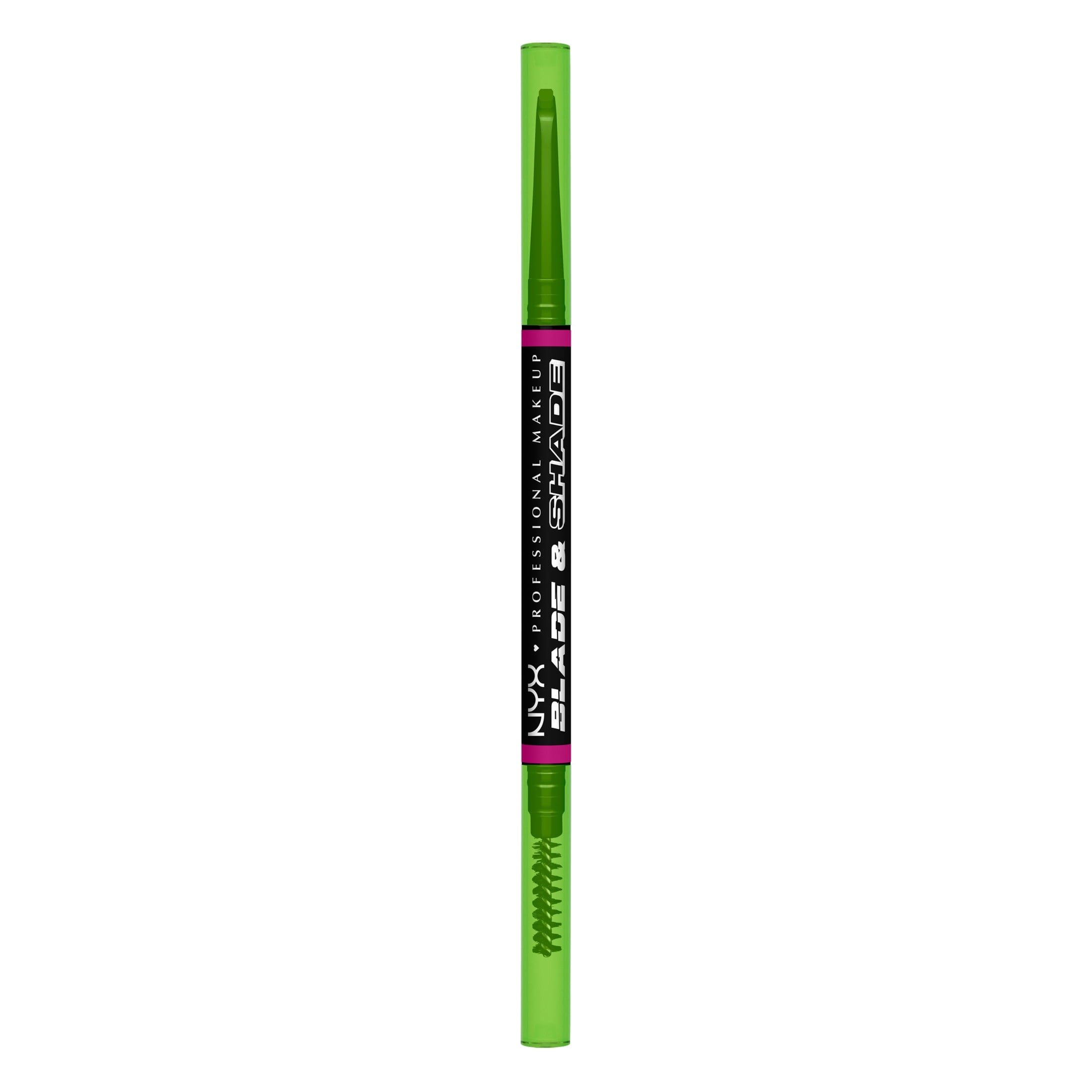 NYX Professional Makeup Brow Blade and Shade, Nano Brow Eyebrow Color Mechanical Pencil, Black, 0.02 oz.