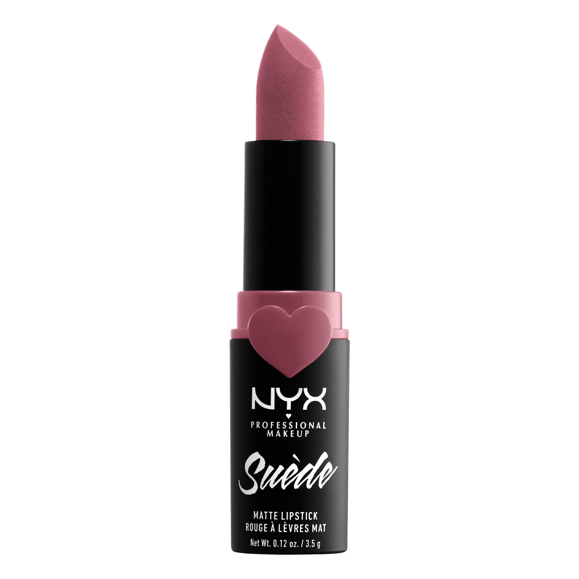 NYX Professional Makeup Suede Matte Lipstick, lightweight vegan formula, Soft Spoken