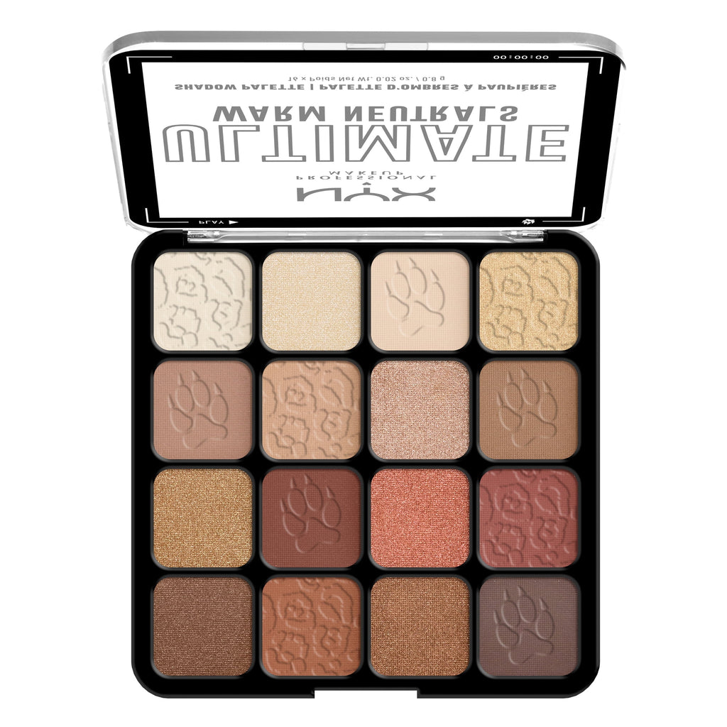NYX Professional Makeup Ultimate Eye Shadow Palette, Warm Neutrals
