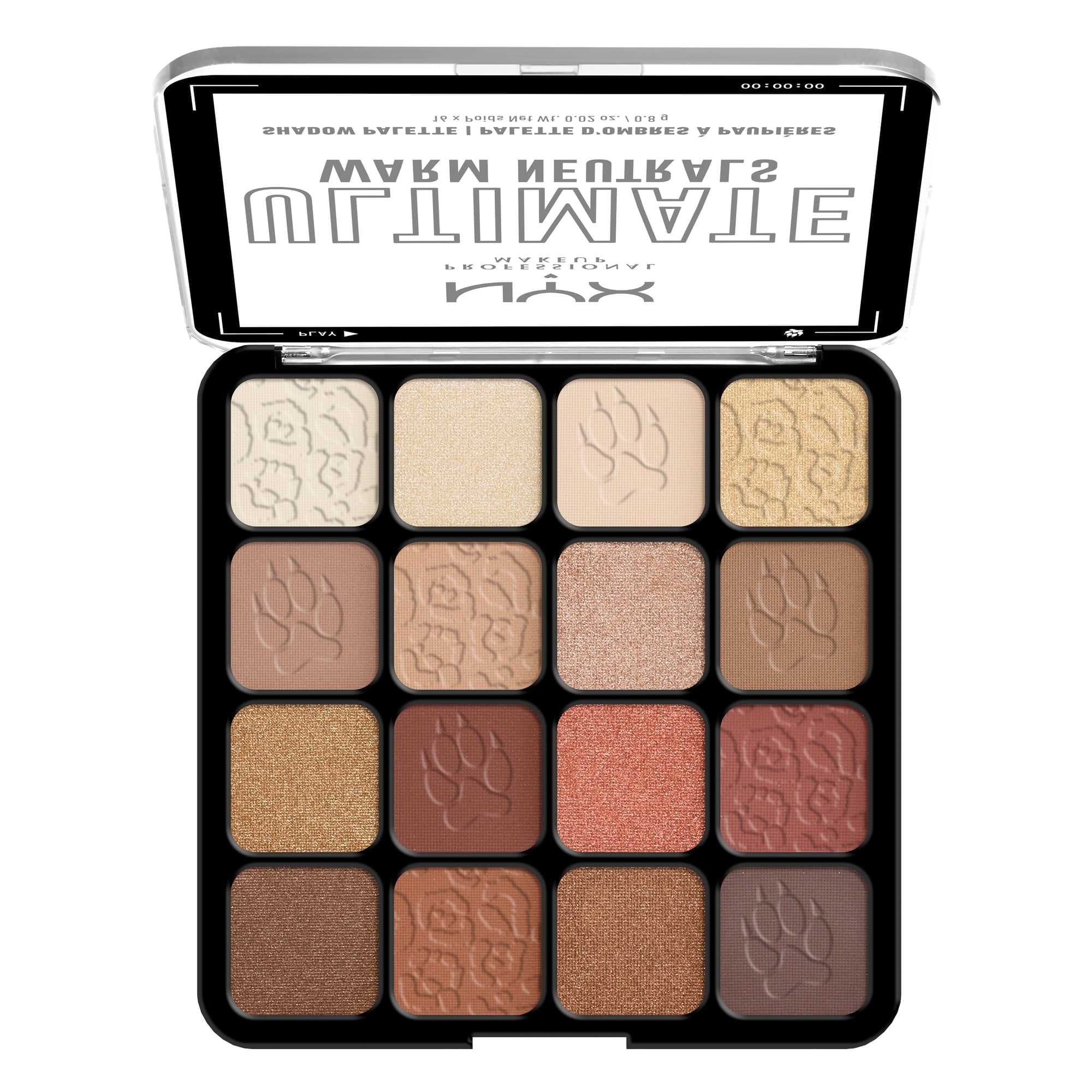 NYX Professional Makeup Ultimate Eye Shadow Palette, Warm Neutrals