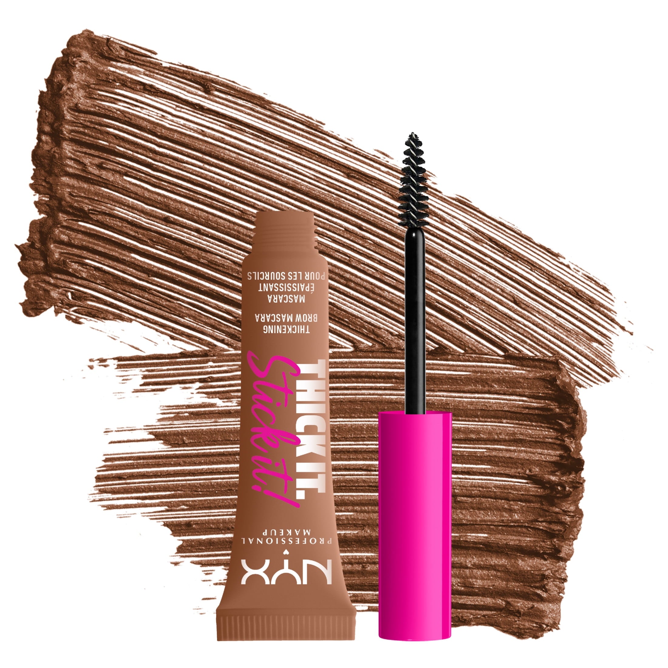 NYX Professional Makeup Thick It Stick It Thickening Brow Gel, Auburn