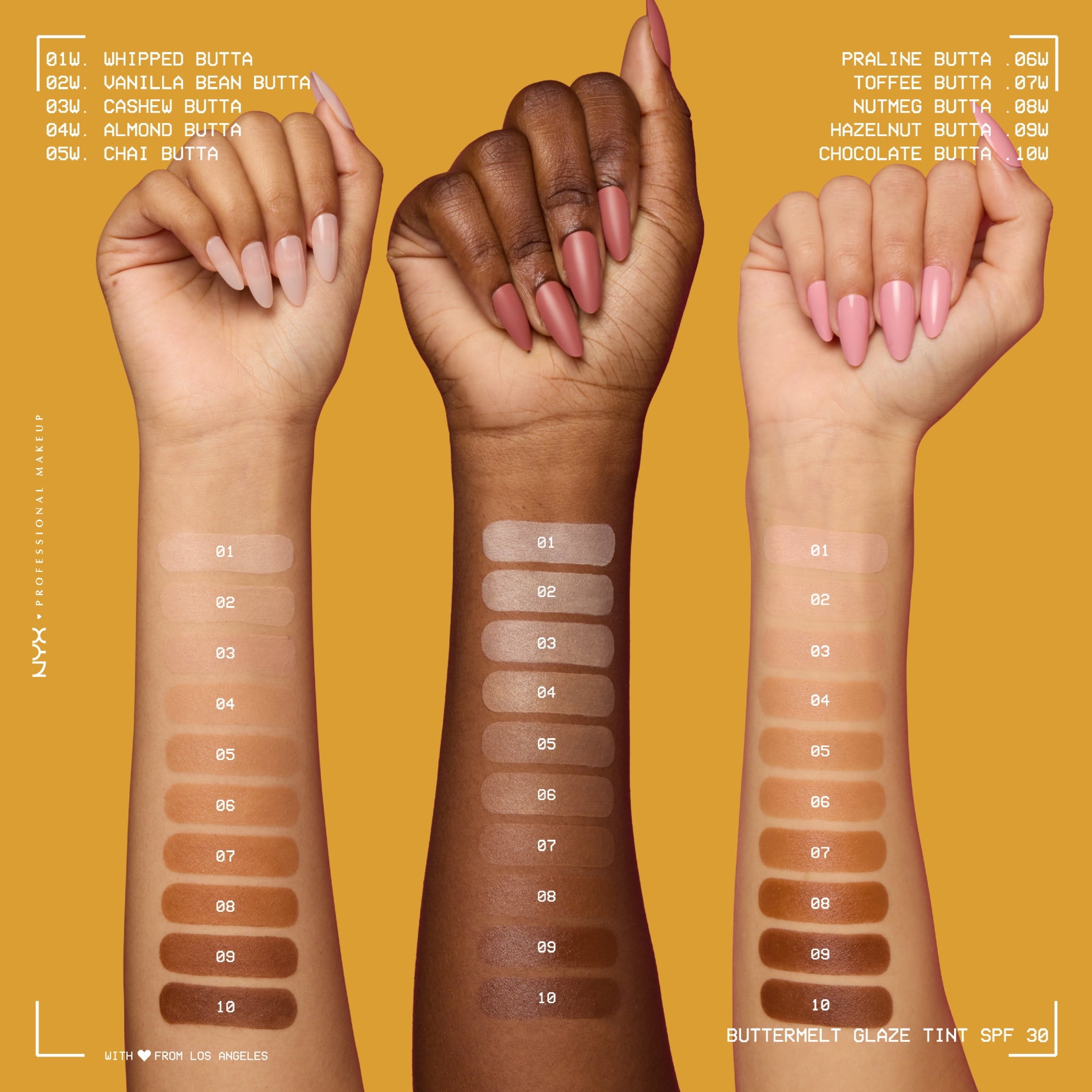 NYX Professional Makeup Buttermelt Glaze Tinted Moisturizer, SPF 30, Whipped Butta, All Skin Types, 1.01 fl oz