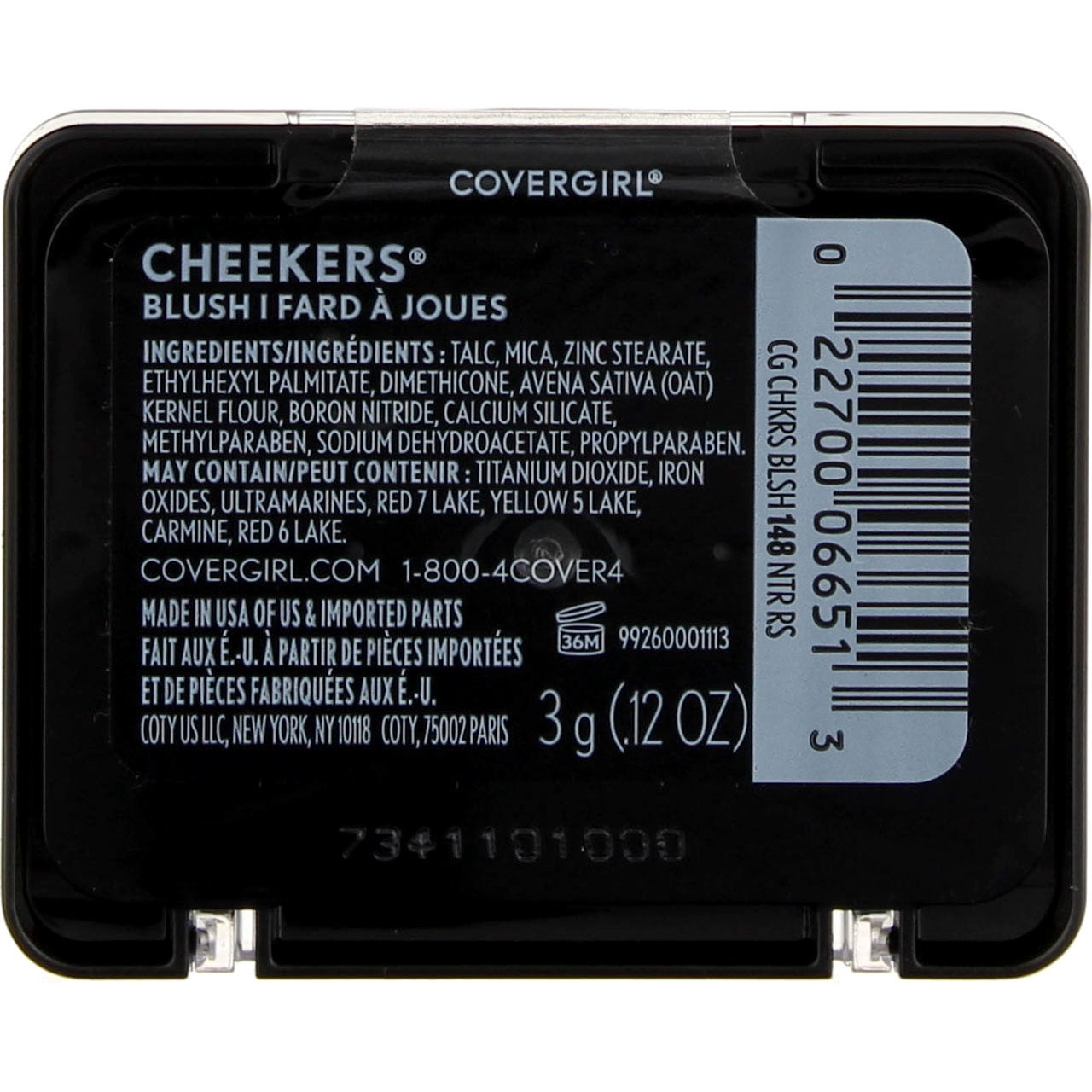 COVERGIRL Cheekers Blendable Powder Blush, 148 Natural Rose, 0.12 oz