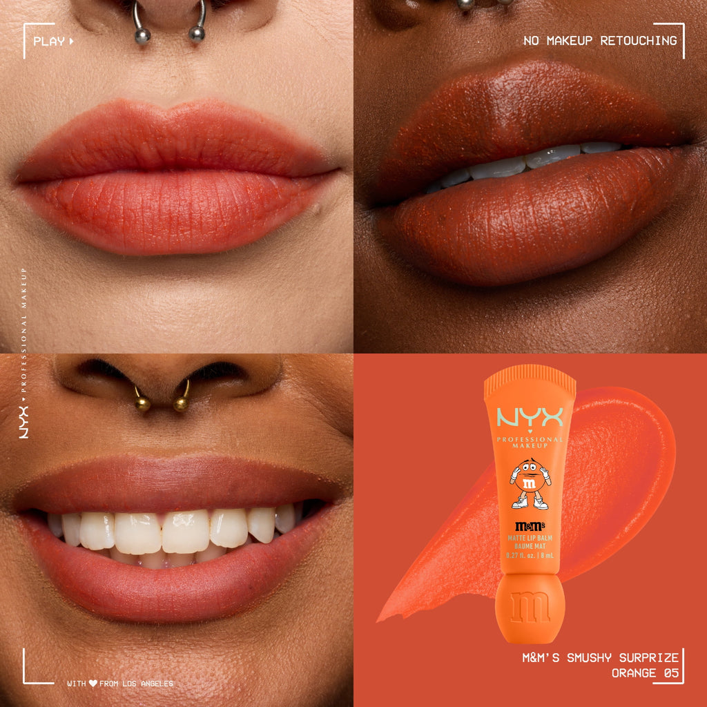 NYX Professional Makeup M&MS Collab M&M'S Smushy Surprize Matte Lip Balm, M&M'S Smushy Surprize Matte Lip Balm, 1 kit