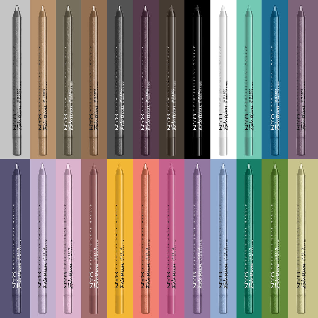 NYX Professional Makeup Epic Wear Liner Sticks, Long-Lasting Waterproof Eyeliner Pencil, Black Metal, 1 Count