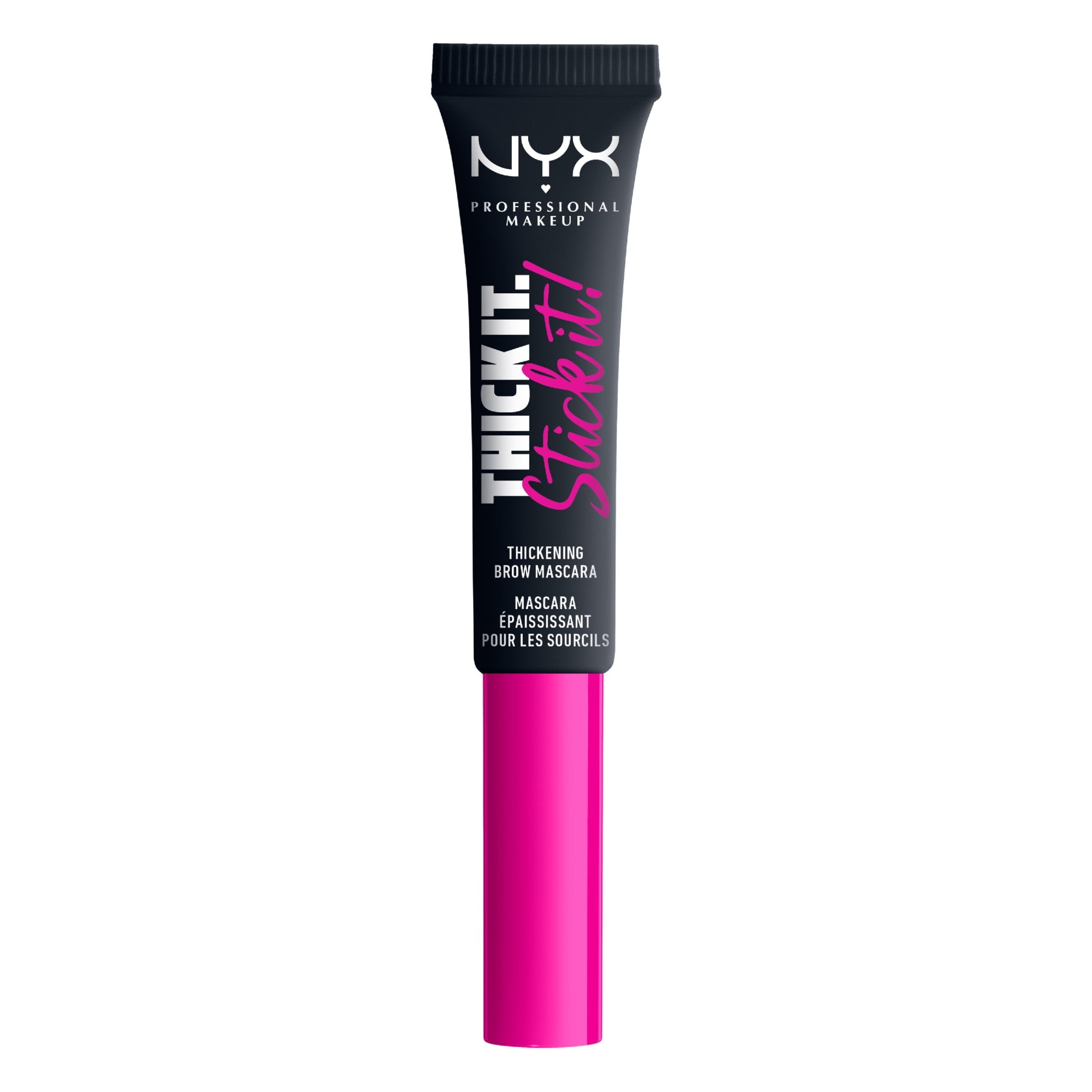 NYX Professional Makeup Thick It Stick It Thickening Brow Gel, Black