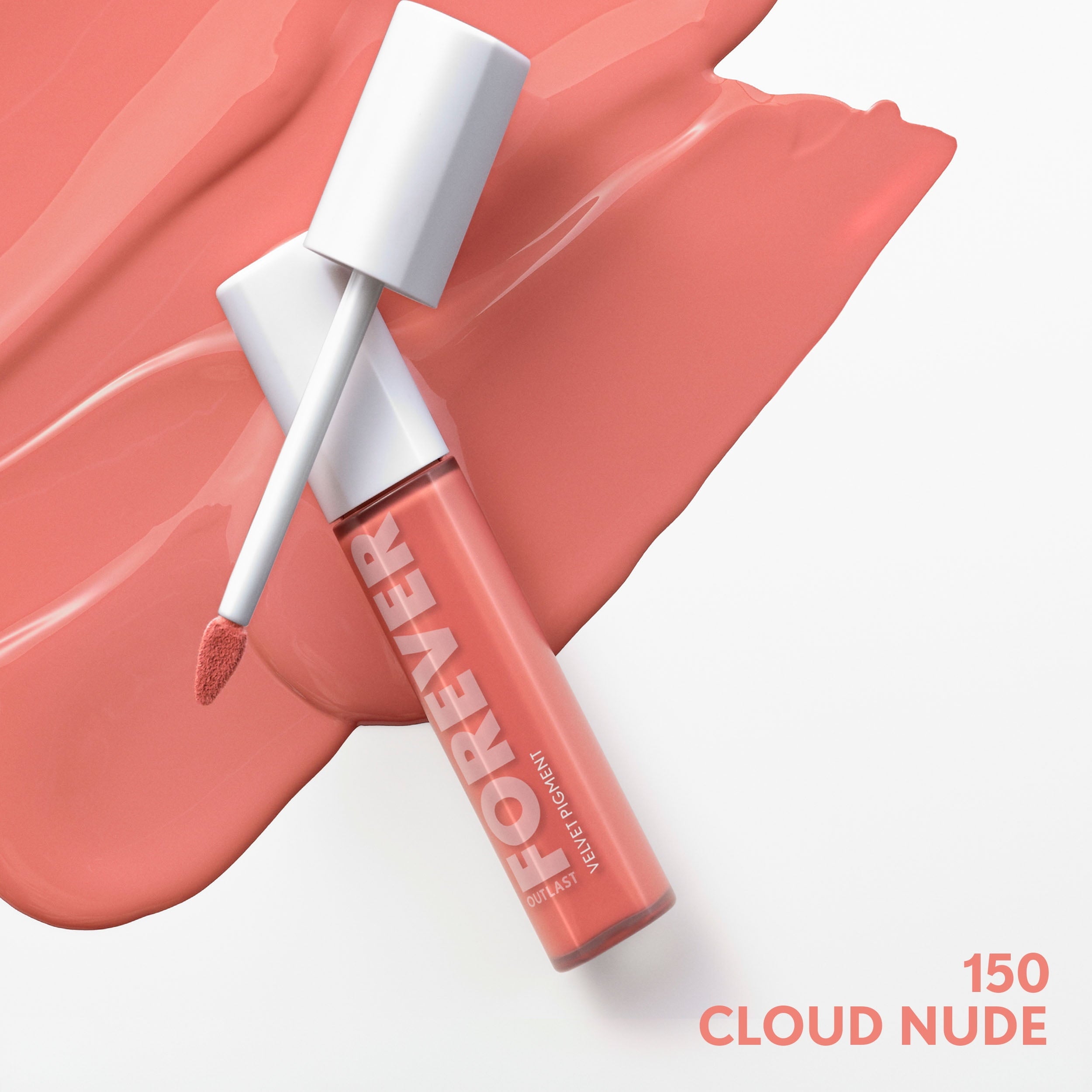 COVERGIRL Outlast Forever Velvet Pigment Matte Lipstick, 150 Cloud Nude, 0.3 fl oz