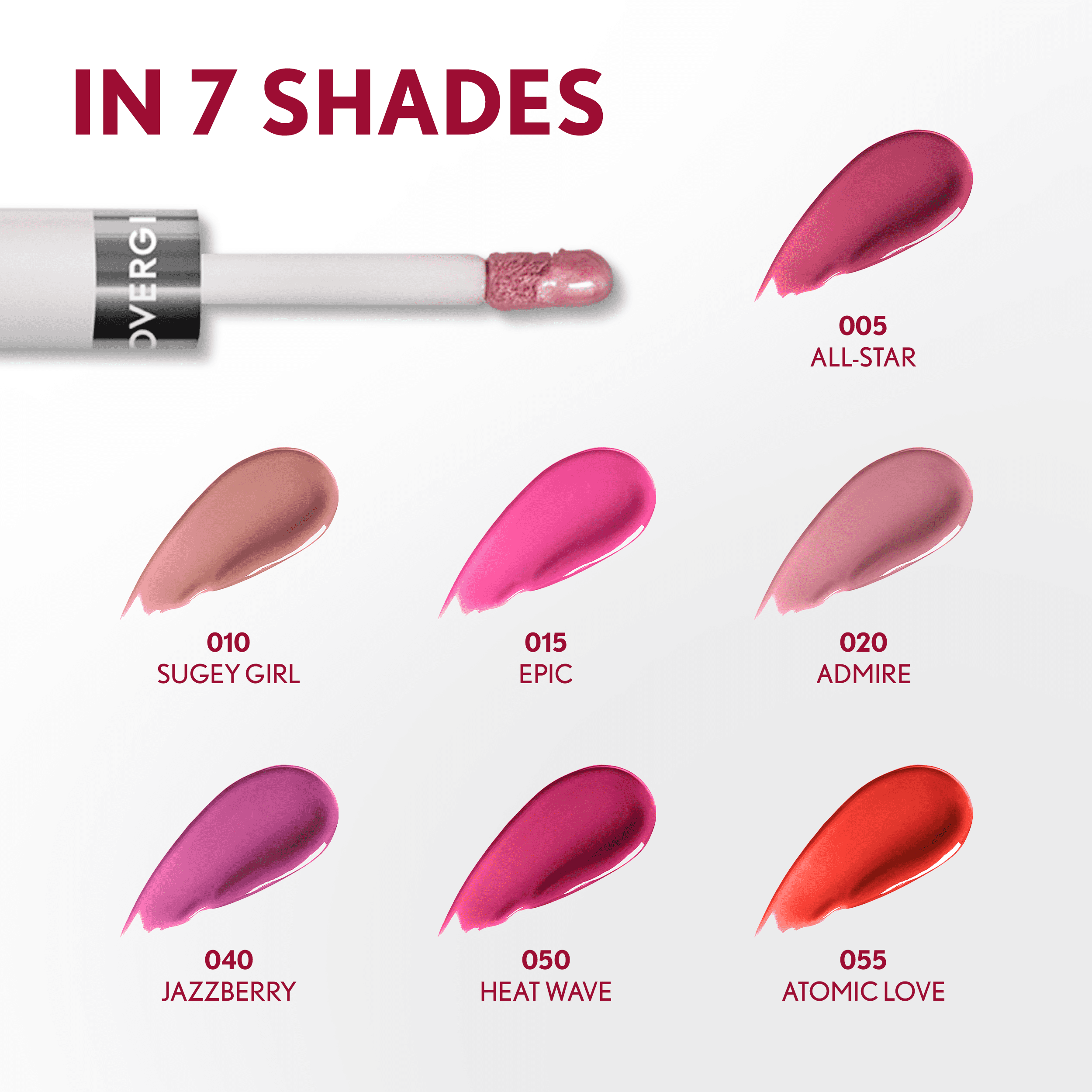 COVERGIRL Outlast All Day Lip Color with Top Coat, Jazzberry 040, 0.06 oz / 0.07 fl oz