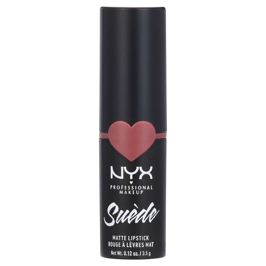 NYX Professional Makeup Suede Matte Lipstick, lightweight vegan formula, Soft Spoken