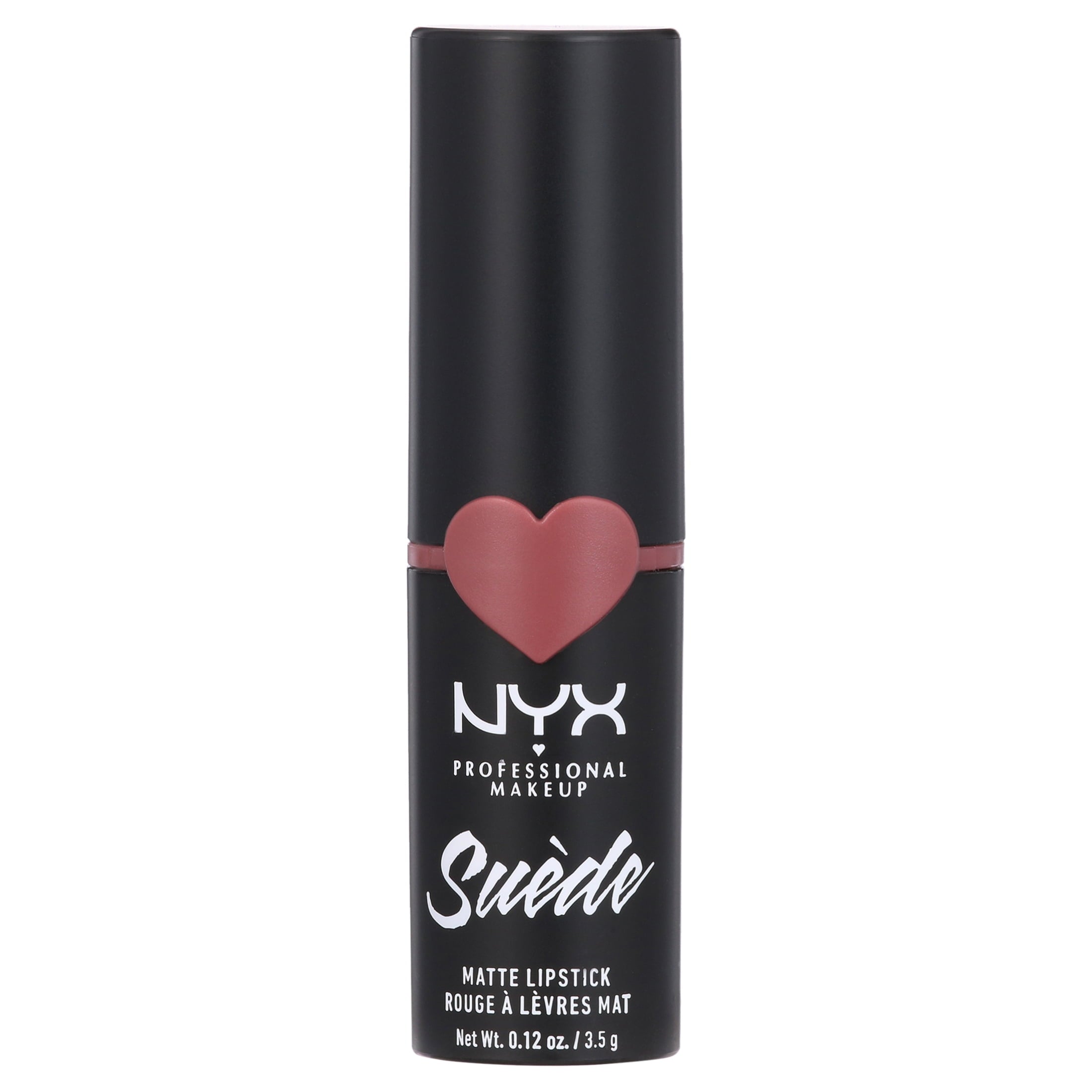 NYX Professional Makeup Suede Matte Lipstick, lightweight vegan formula, Soft Spoken