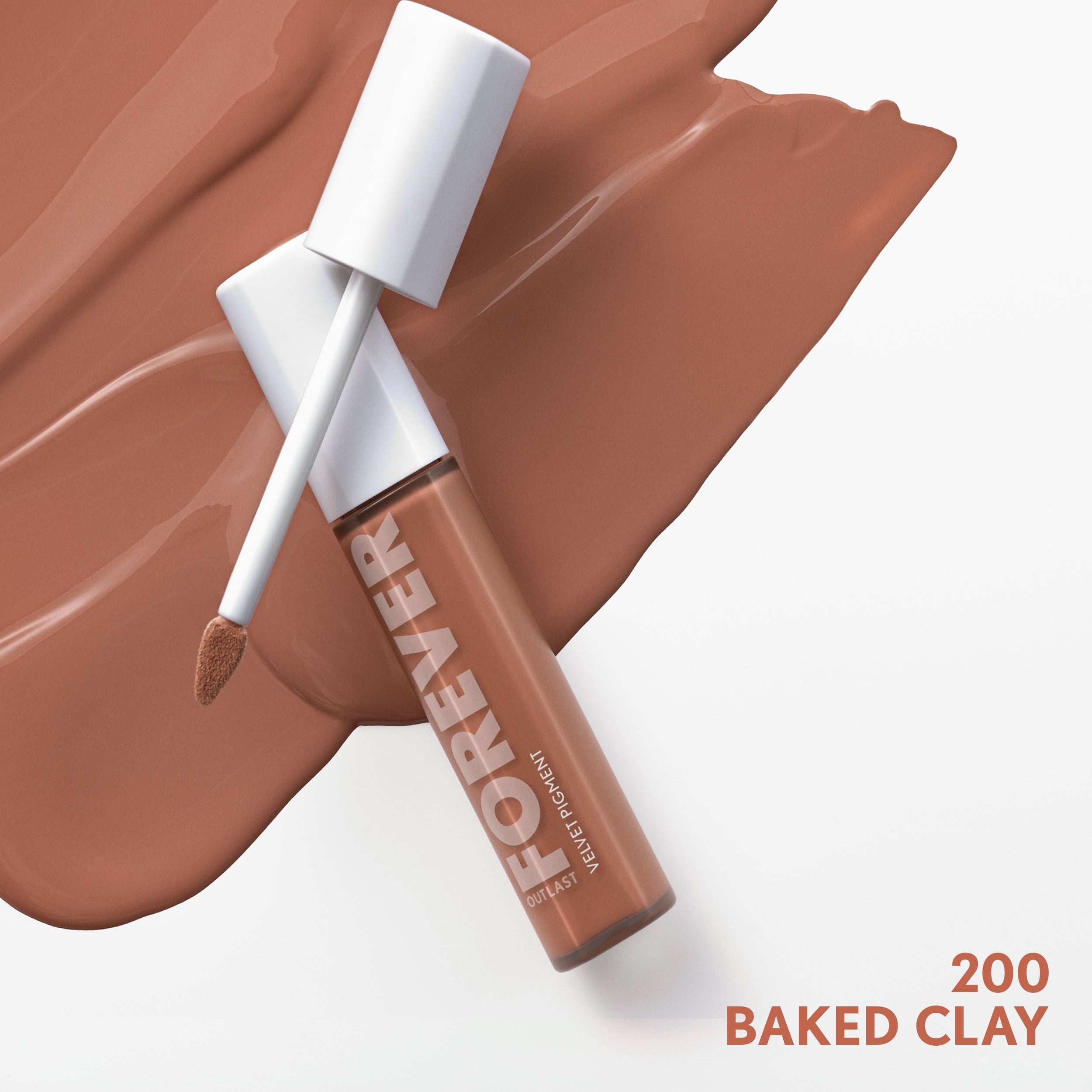 COVERGIRL Outlast Forever Velvet Pigment Matte Lipstick, 200 Baked Clay, 0.3 fl oz