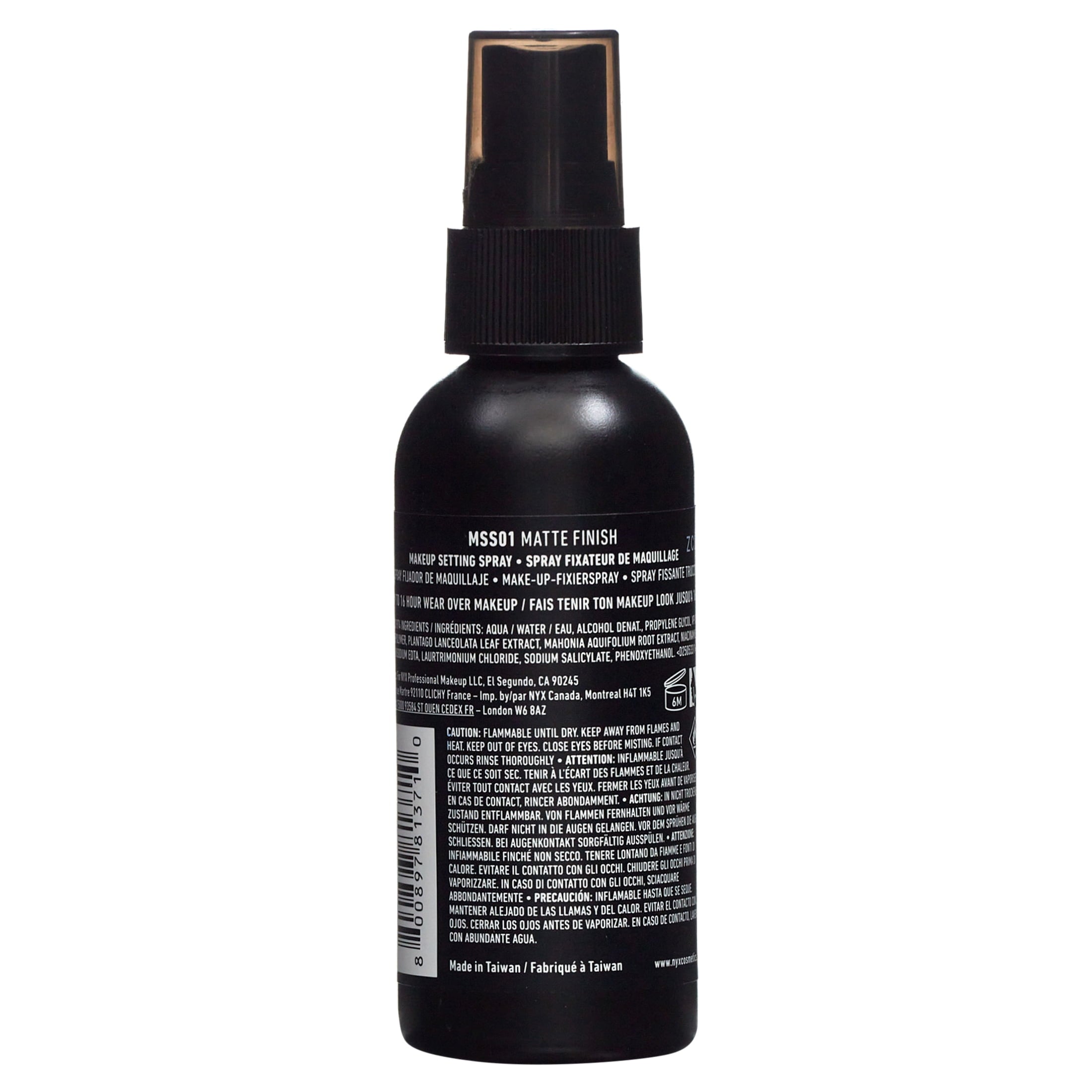 NYX Professional Makeup Finishing Spray, Long Lasting Setting Spray, Matte Finish, 2.03 fl oz