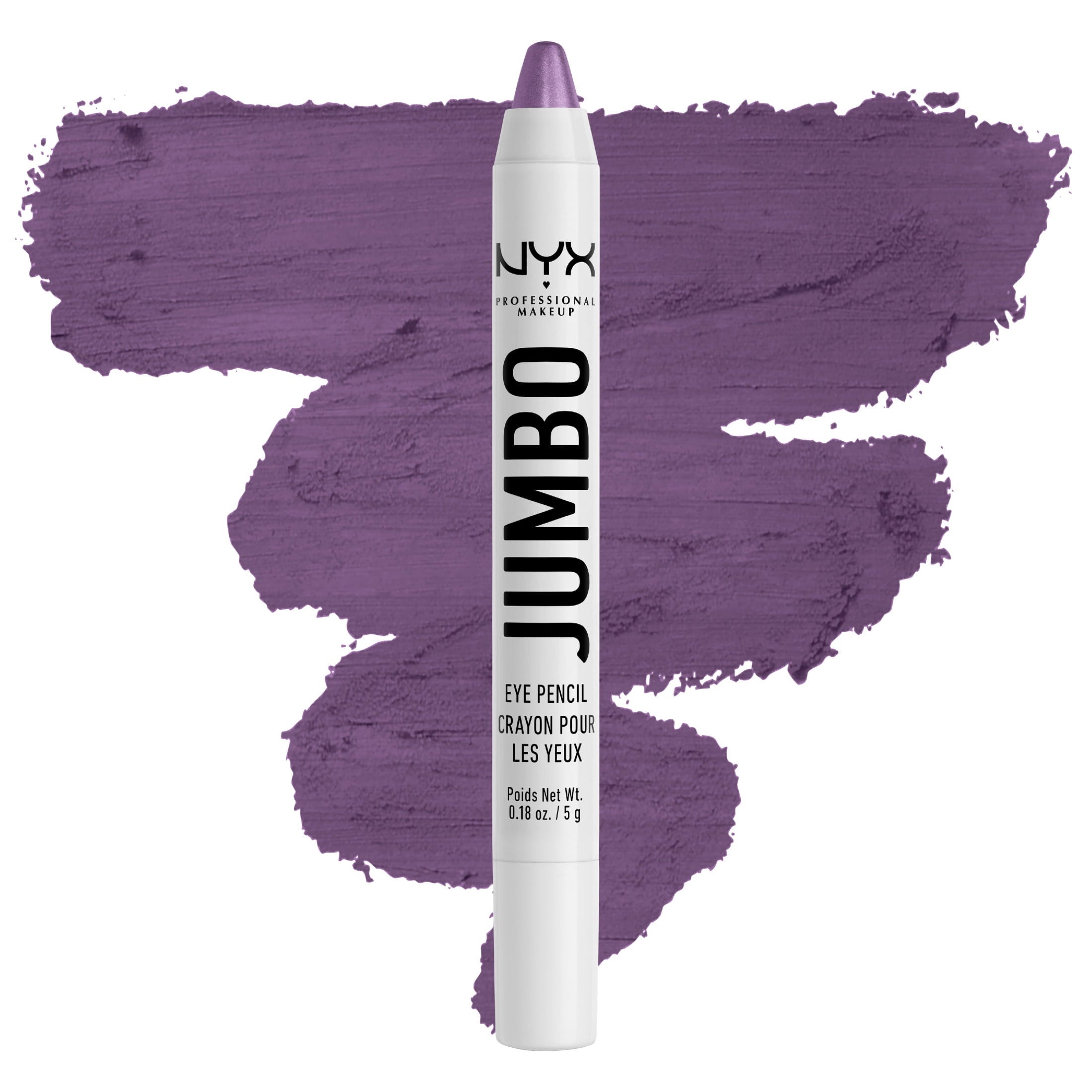 NYX Professional Makeup All-in-One Jumbo Eyeshadow and Eyeliner Multi-Stick Eye Pencil, Eggplant, 0.18 oz