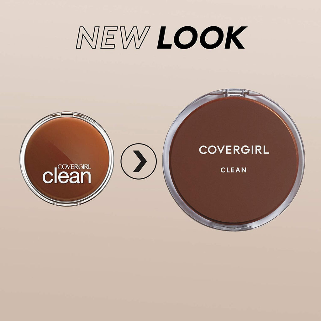 CoverGirl Clean Pressed Powder Compact, Creamy Beige 150, 0.39 oz(11g)