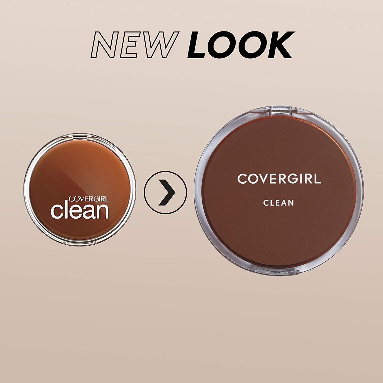 CoverGirl Clean Pressed Powder Compact, Creamy Beige 150, 0.39 oz(11g)