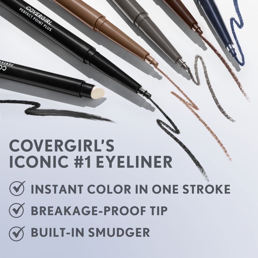 (Value 2-Pack) COVERGIRL Perfect Point Plus Eyeliner, 200 Black Onyx, 0.008 oz