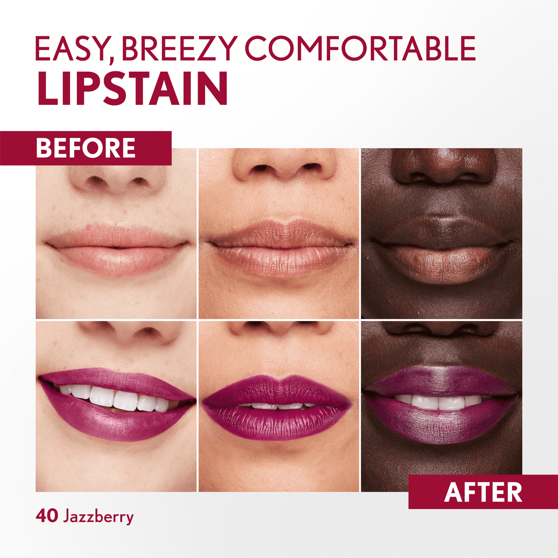 COVERGIRL Outlast Lipstain, 40 Jazzberry, Pink, 0.05 fl oz