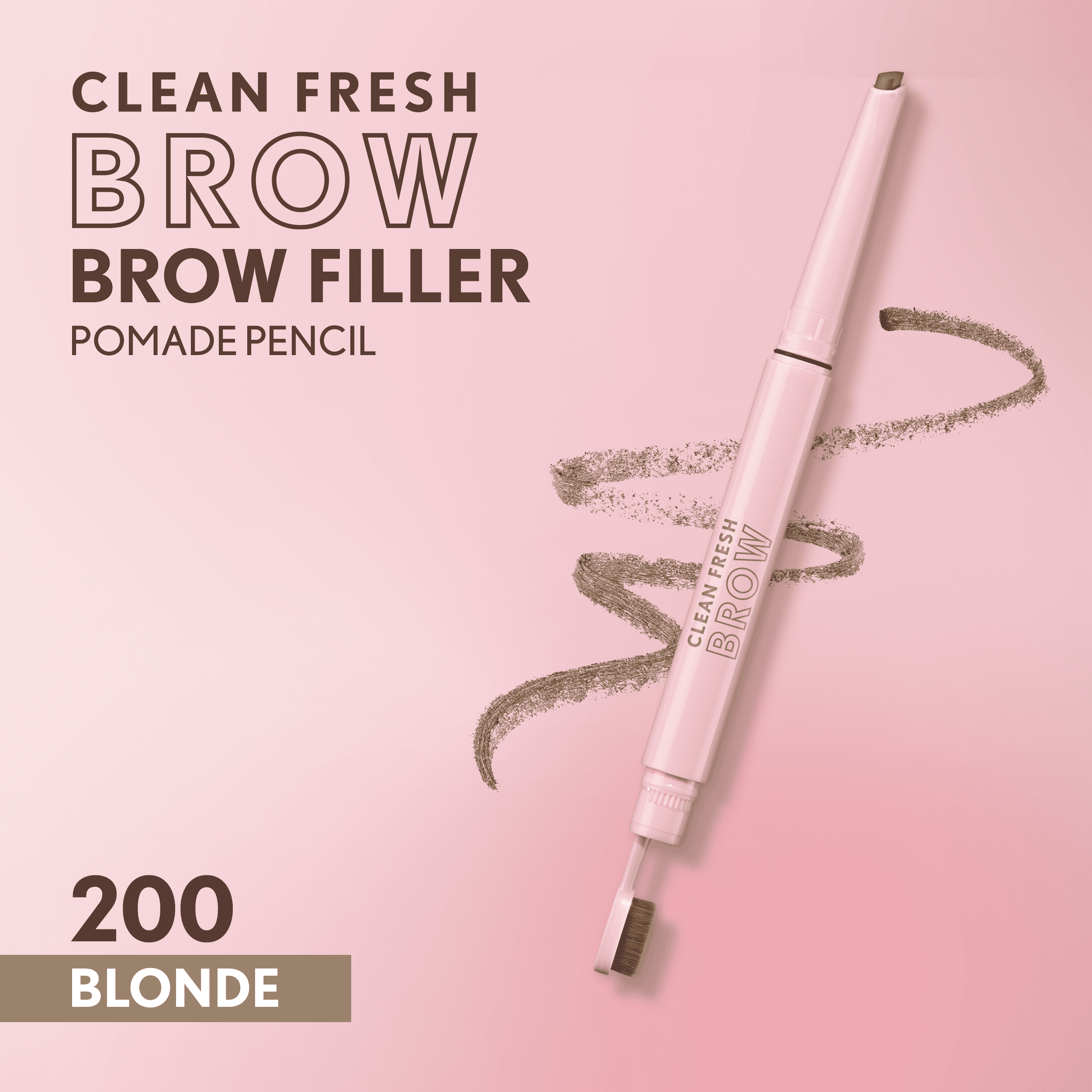 COVERGIRL Clean Fresh Brow Filler Pomade Pencil, Blonde 200, .007 oz
